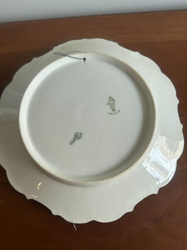 Limoges porcelain hand painted fruit design plate - Image 2