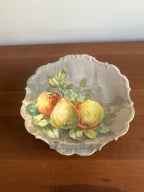 Limoges porcelain hand painted fruit design plate - Image 1