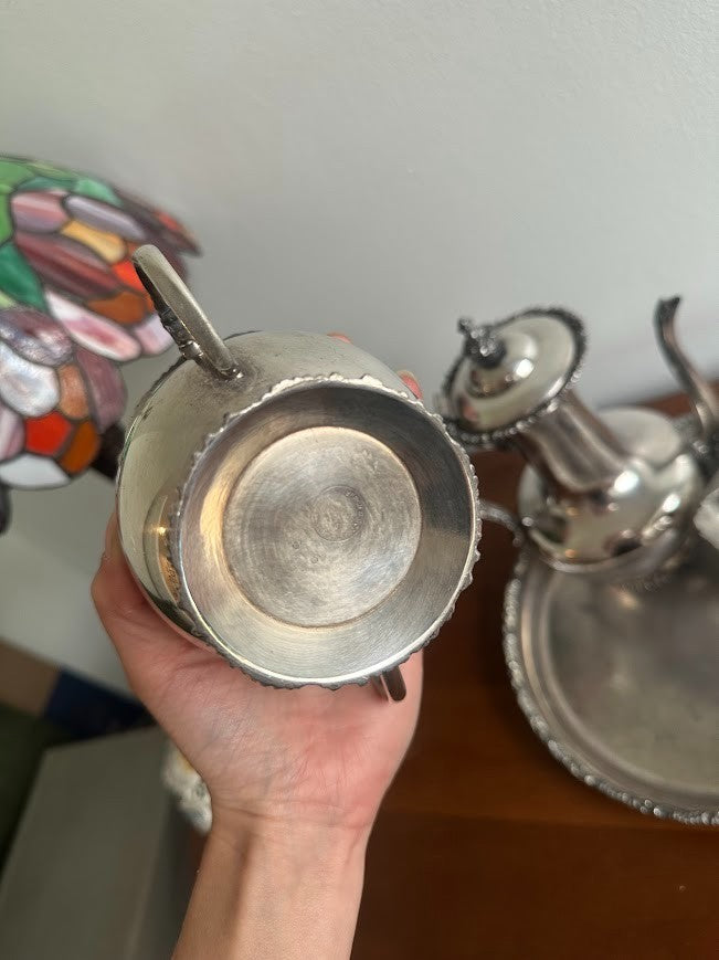 Antique Van Bergh Silver Plate Co. quadruple silverplate Set - Image 3