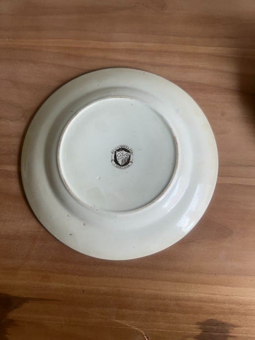 Antique 1880's brown transferware plate in the "Phileau" pattern by G.W. Turner & Sons of Tunstall, England - Image 2