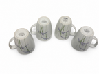 Corelle Coordinates Porcelain Mug Set of 4 Purple Iris Floral - Image 2