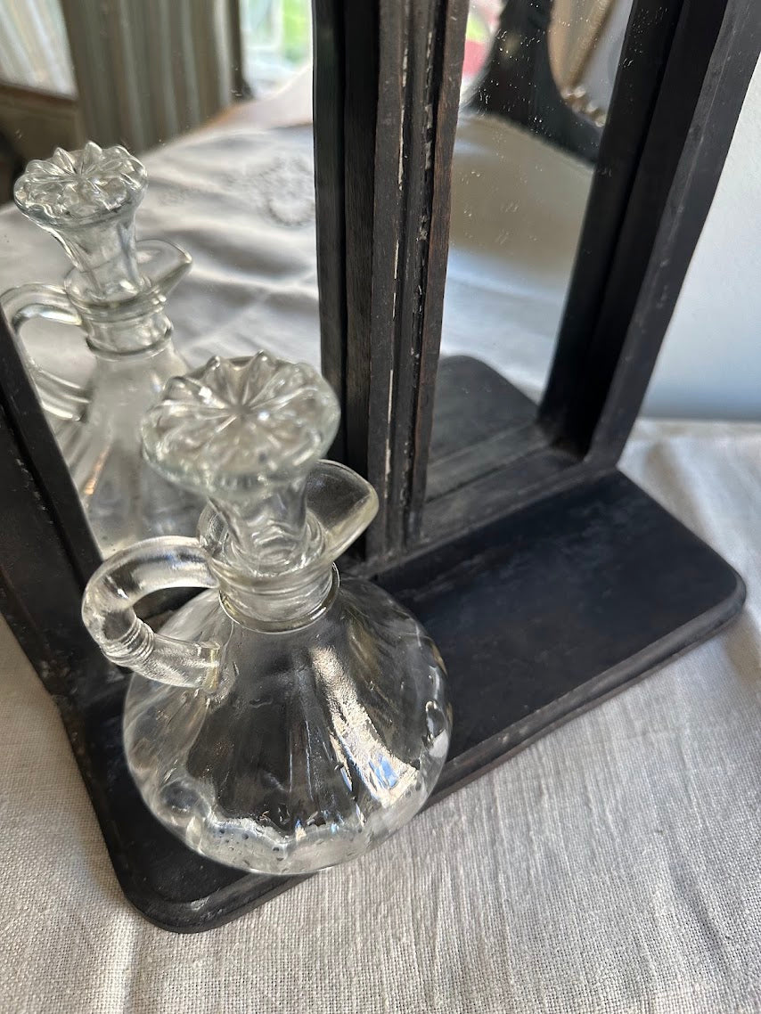 Clear Glass Cruet with Stopper - Image 2