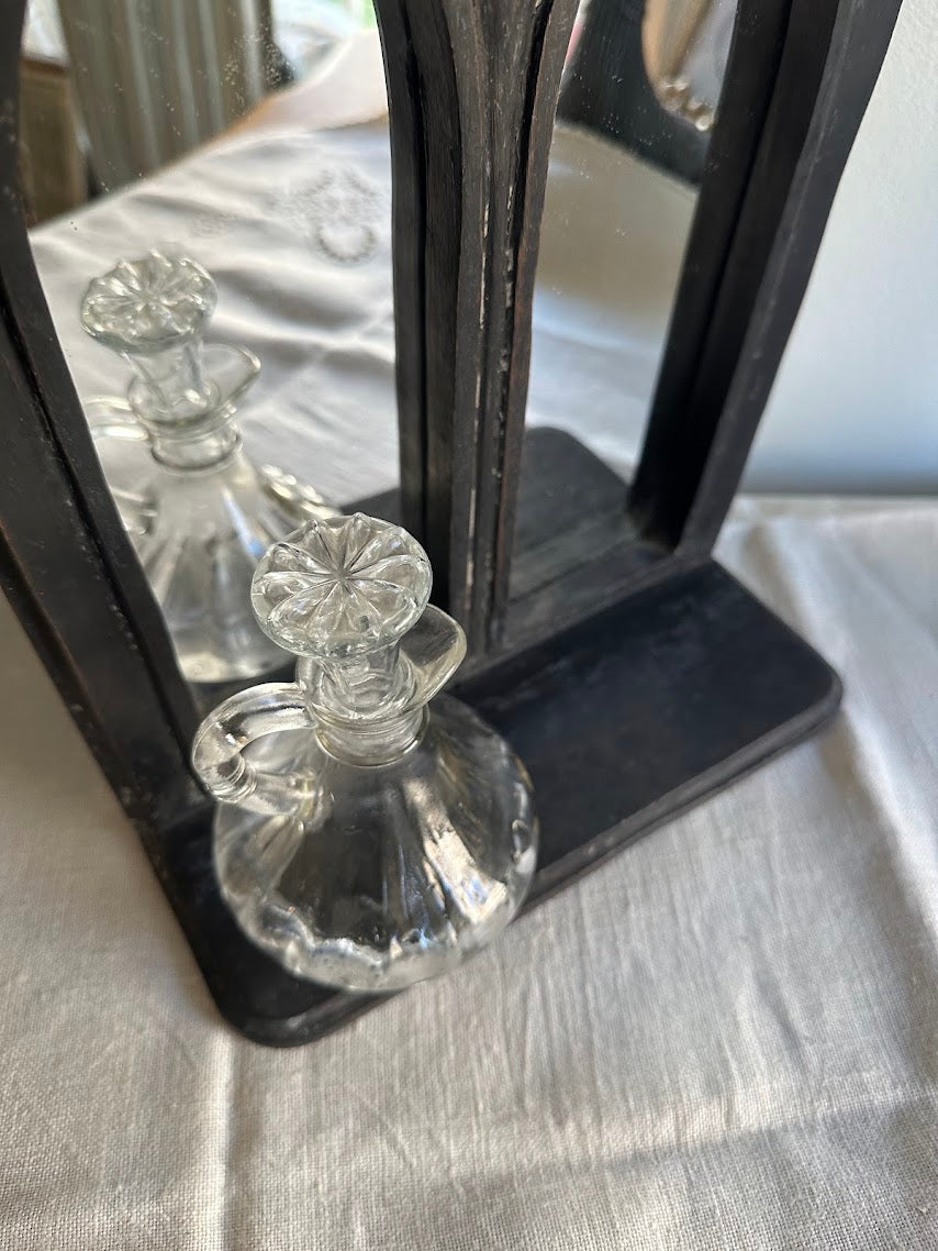 Clear Glass Cruet with Stopper - Image 3